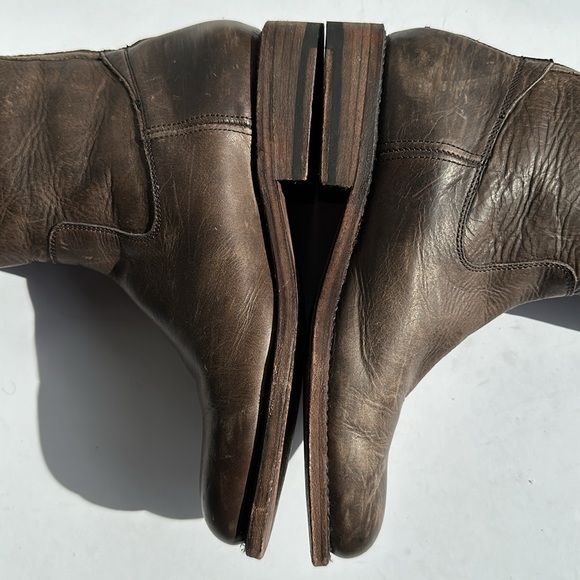 Frye Jayden Buckle Back Zip Tall Riding Boot In Slate-Sz 7 B - Picture 7 of 16